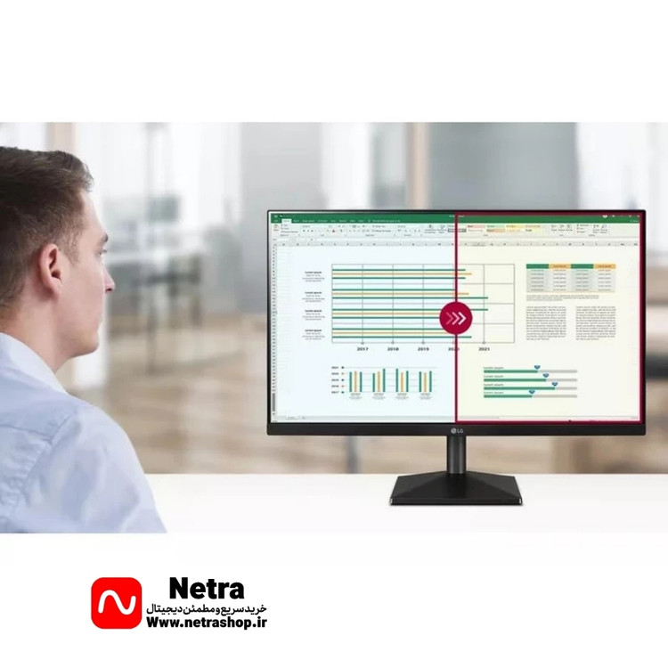 مانیتور ال جی مدل 24MR400-B سایز 24 اینچ