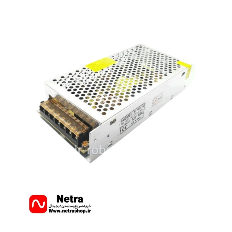 ابعاد تغذیه سوئیچینگ 12 ولت 10 آمپر