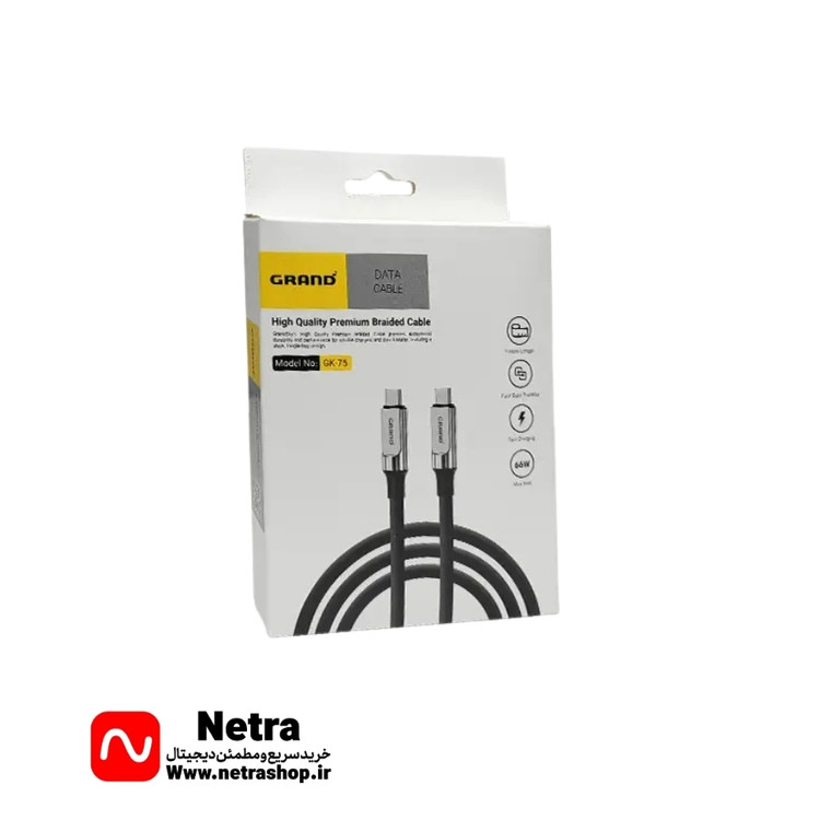 کابل تایپ سی گرند مدل GRAND GK-75 PD