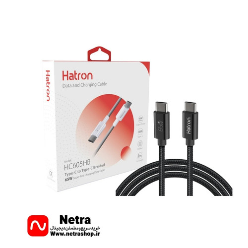 کابل تایپ سی هترون مدل Hatron HC605HB PD مشکی
